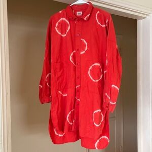 norblack norwhite the ring general shirt in red